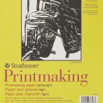 Strathmore 300 Series Printmaking Paper Pad, Glue Bound, 8x10 inches, 40 Sheets (120g) - Artist Paper for Adults and Students - Block Printing, Linocut, Screen Printing